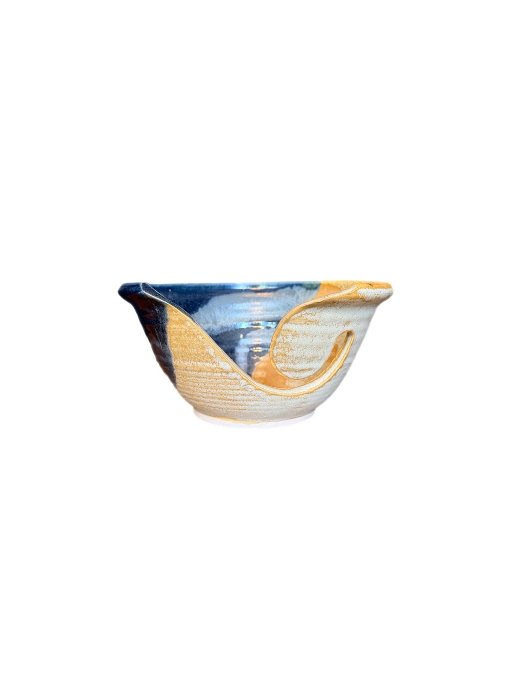 Handcrafted Yarn Bowl - Knitting Bowl - Hand Thrown Pottery 9”